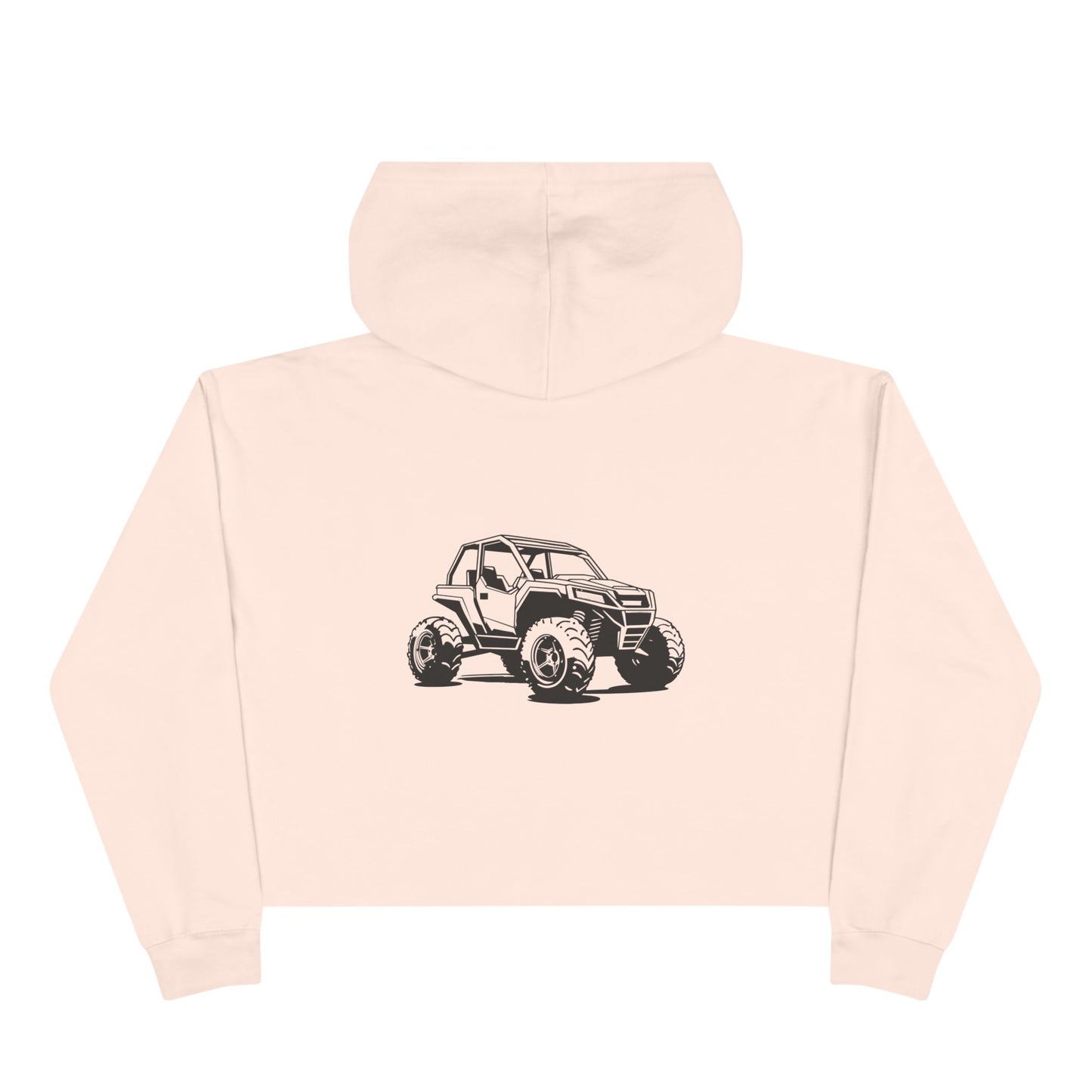 Off The Beaten Path Side By Side Women's Crop Hoodie