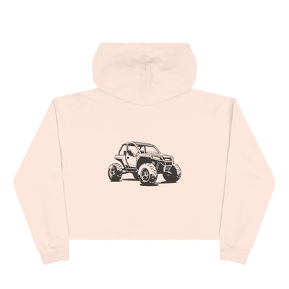 Off The Beaten Path Side By Side Women's Crop Hoodie