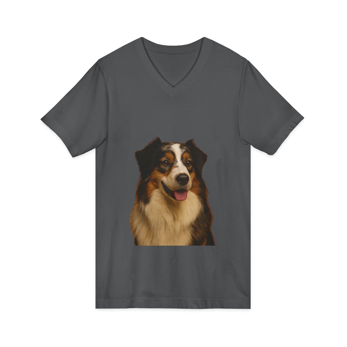 Aussie Head Unisex Short Sleeve V-Neck Tee