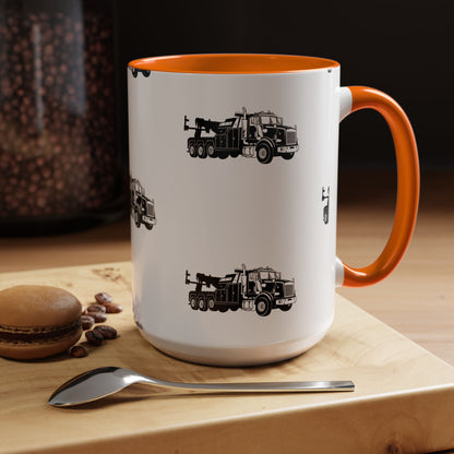 Heavy Tow Truck 2-Tone Coffee Mug