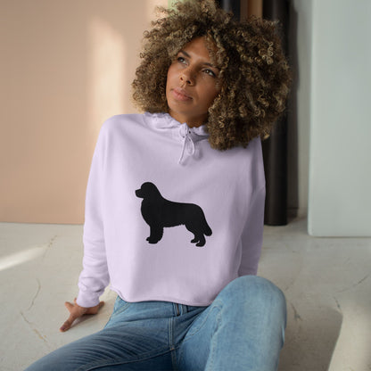 Newfie Silhouette Women's Crop Hoodie