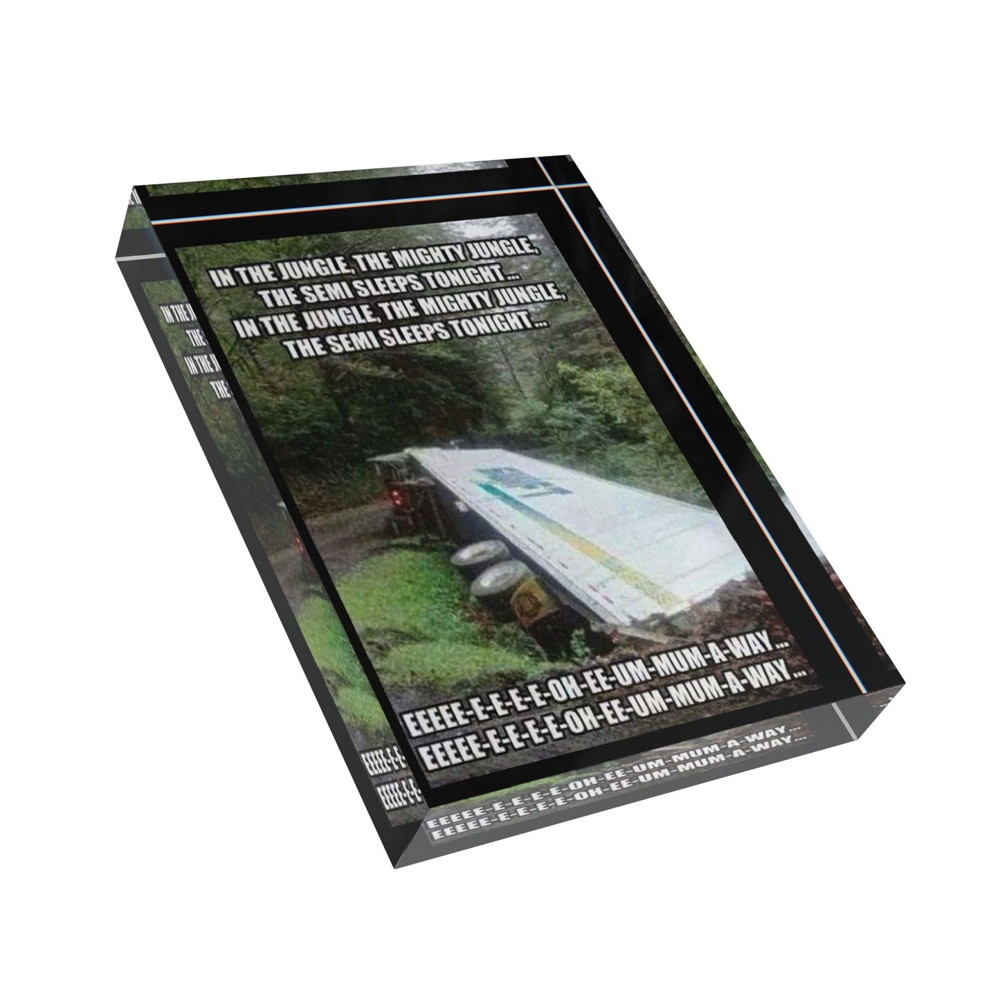 Semi Sleeps Acrylic Photo Block