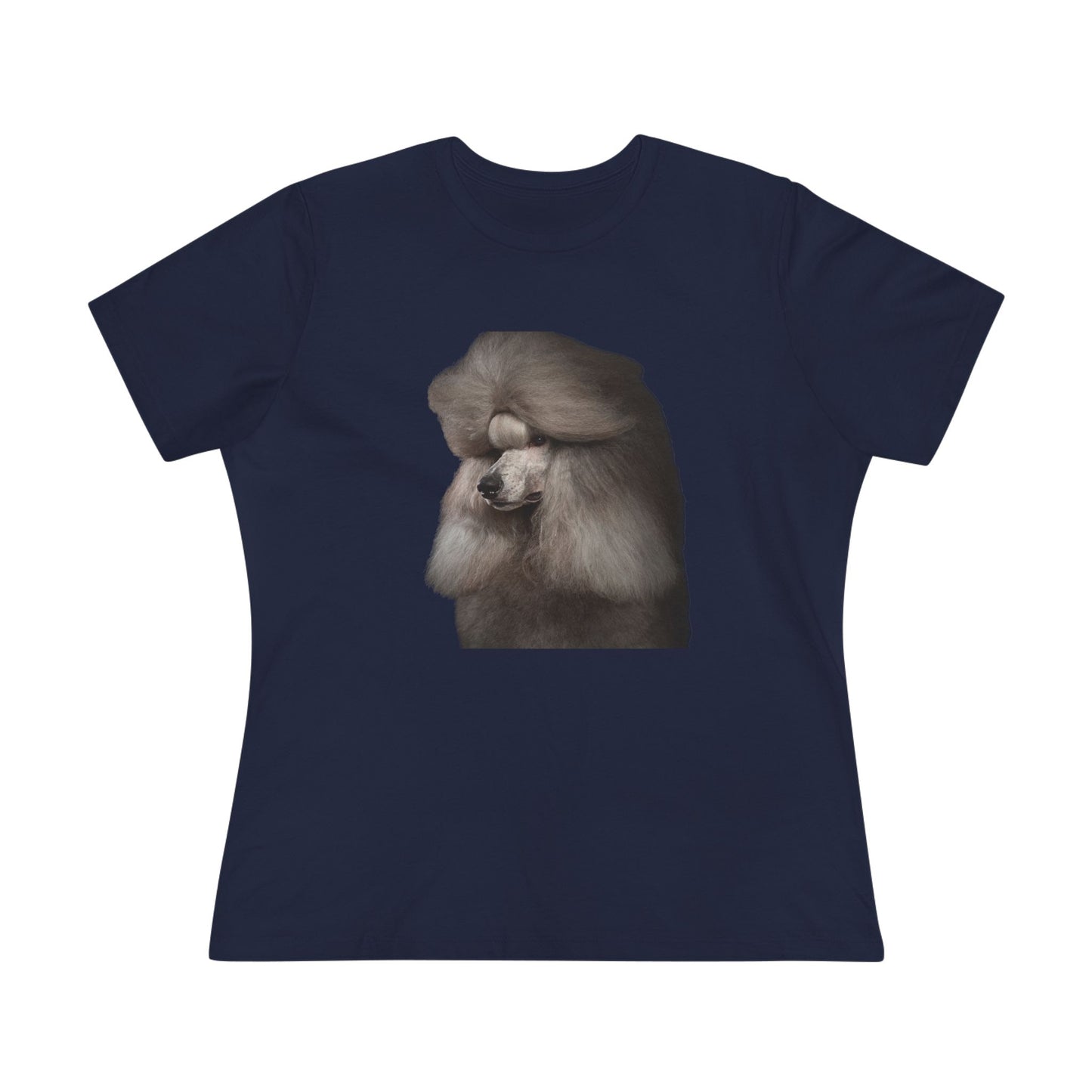 Poodle Head Women's Short Sleeve Crewneck Tee