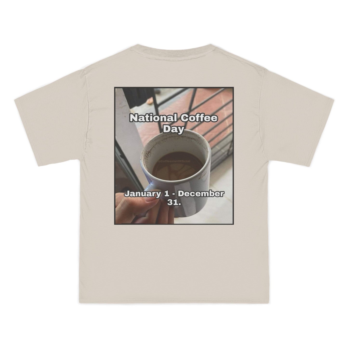 National Coffee Day Men's Short-Sleeve Crewneck Tee