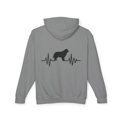My Heart Beats For Newfies Unisex Lightweight Hoodie
