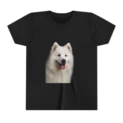 Samoyed Head Youth Unisex Short Sleeve Crewneck Tee