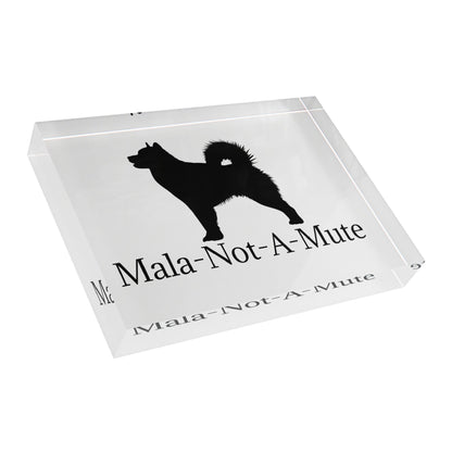 Mala-Not-A-Mute Acrylic Photo Block