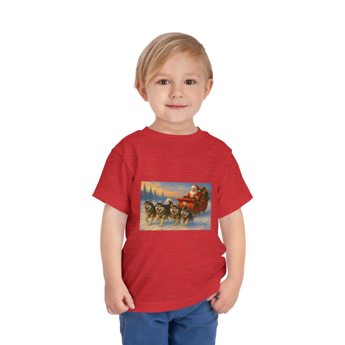 Dashing Through The Snow Toddler Unisex Short Sleeve Crewneck Tee