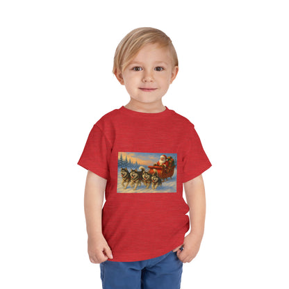 Dashing Through The Snow Toddler Unisex Short Sleeve Crewneck Tee