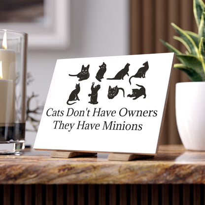 Cat Minions Ceramic Photo Tile