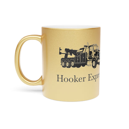 H**ker Express Heavy Tow Truck Metallic Coffee Mug