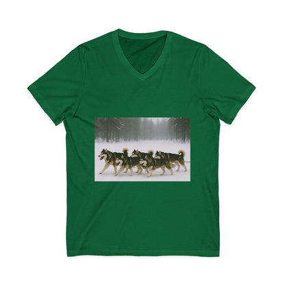 Mush On Unisex Short Sleeve V-Neck Tee