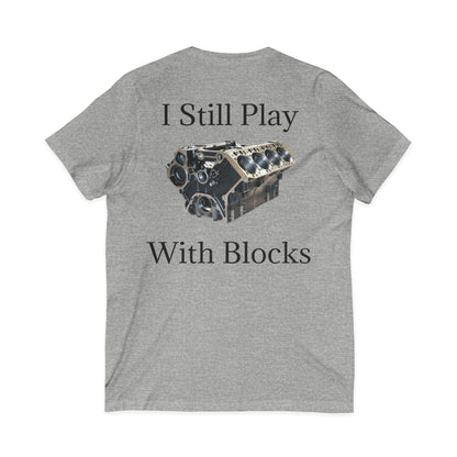 Play With Blocks Unisex Short Sleeve V-Neck Tee