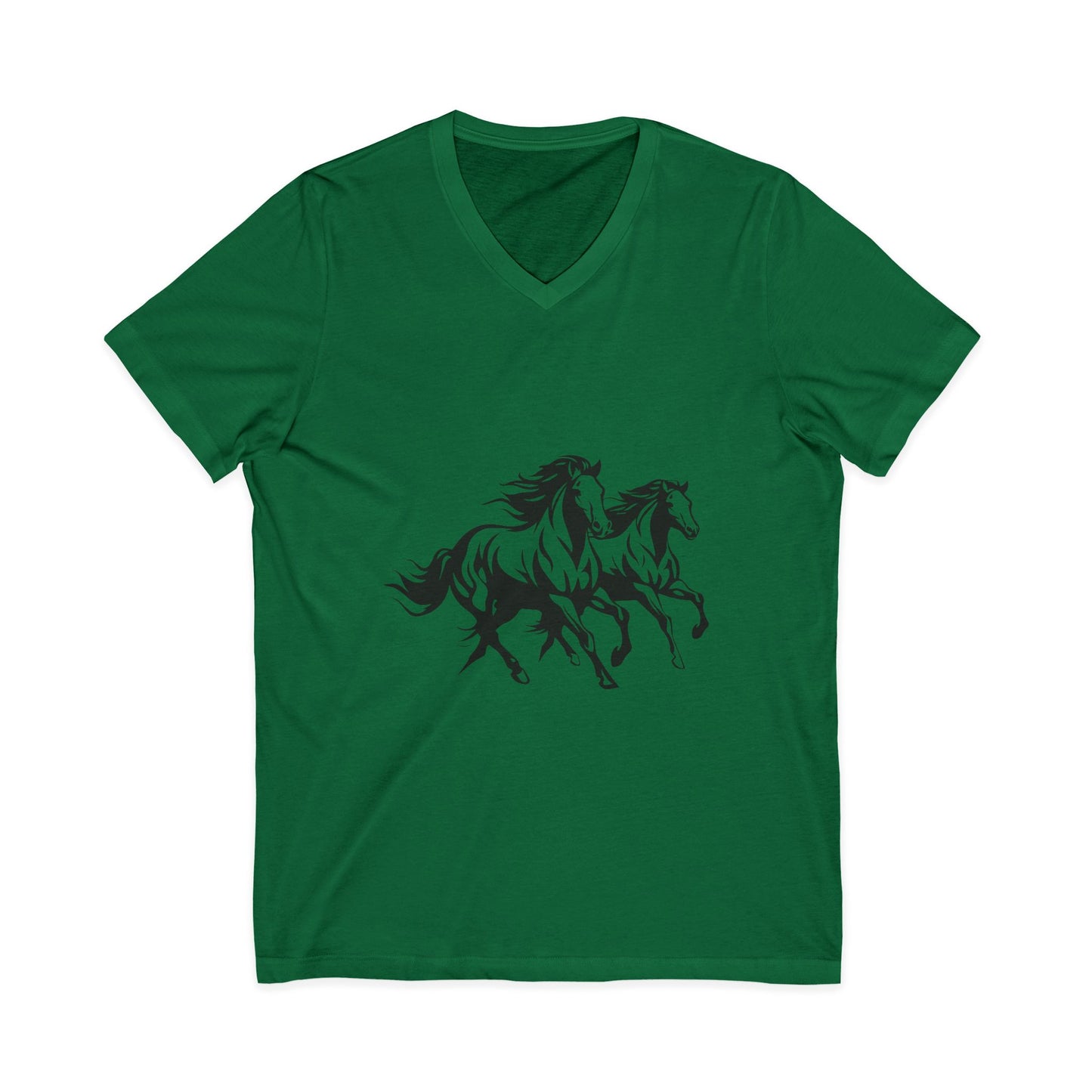 Horsin' Around Unisex Short Sleeve V-Neck Tee