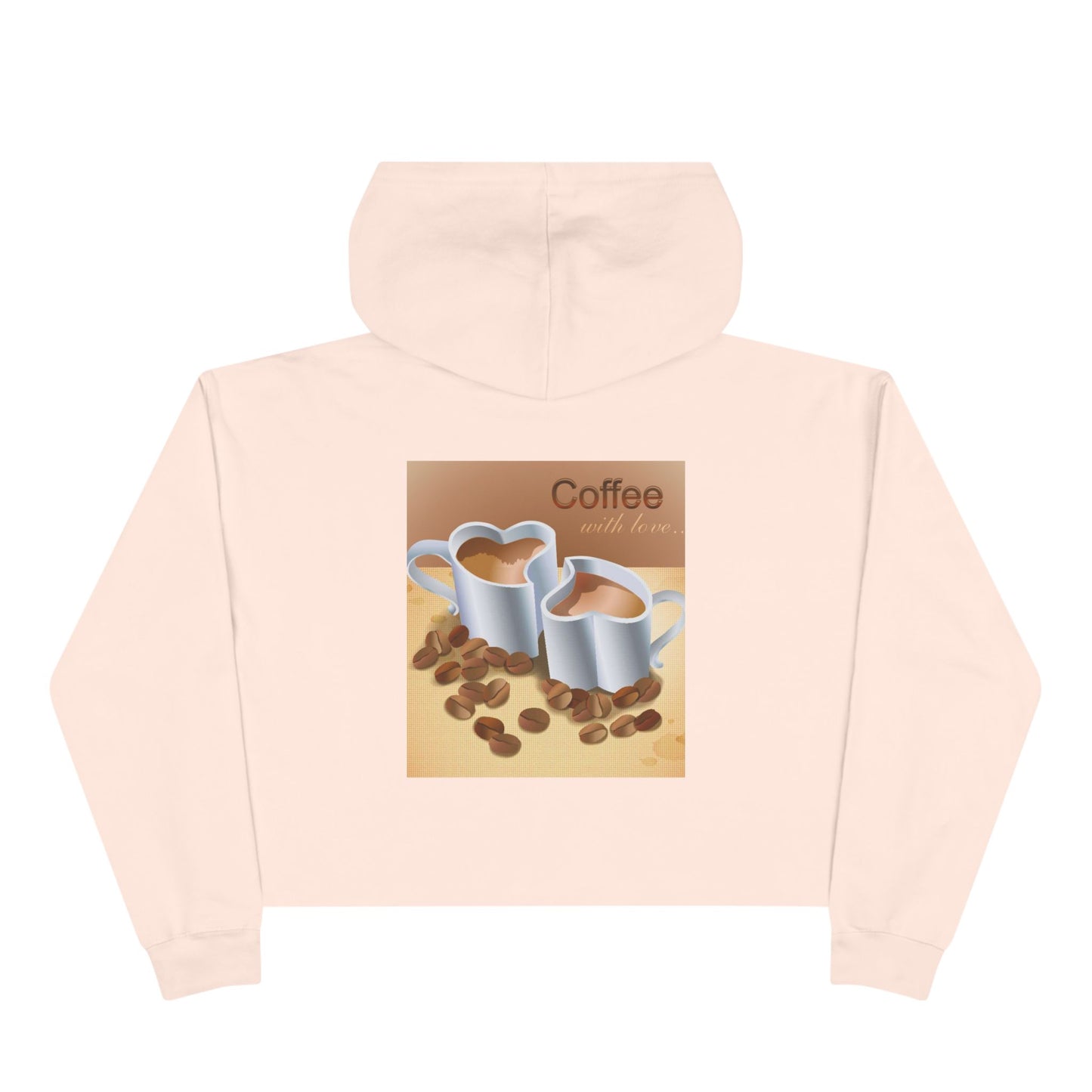 Coffee With Love Women's Crop Hoodie