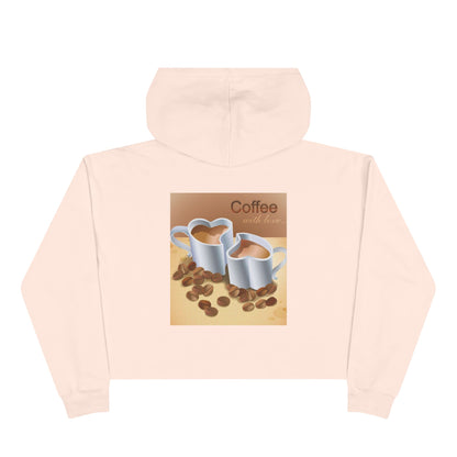 Coffee With Love Women's Crop Hoodie