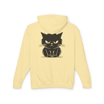 Angry Cat Unisex Lightweight Hoodie