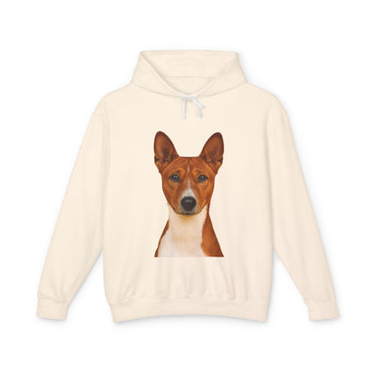 Basenji Head Unisex Lightweight Hoodie
