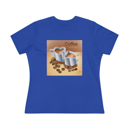 Coffee With Love Women's Short Sleeve Crewneck Tee