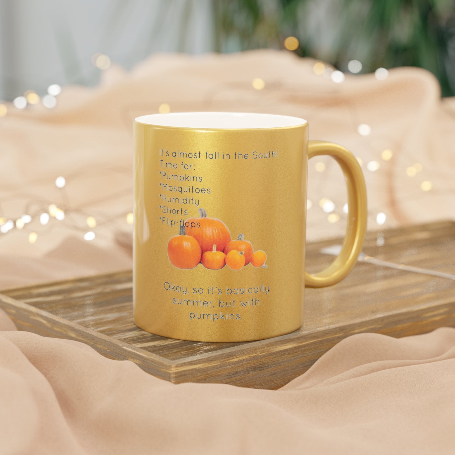 Fall In The South Metallic Coffee Mug