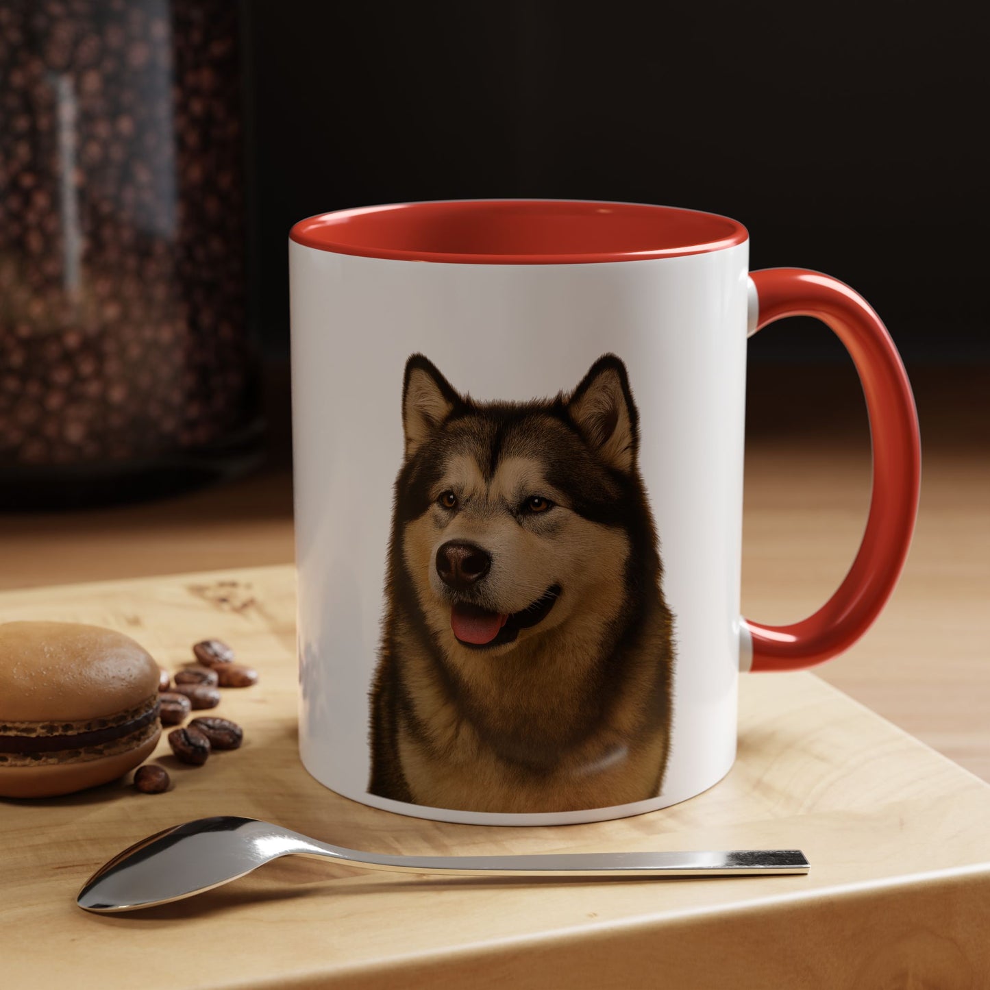 Malamute Head 2-Tone Coffee Mug