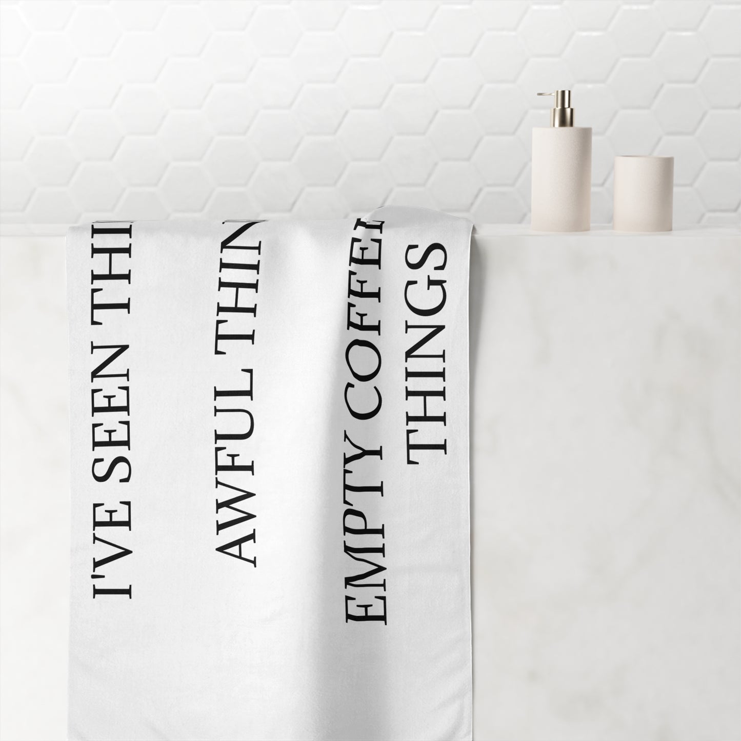 I've Seen Things Mink-Cotton  Beach Towel