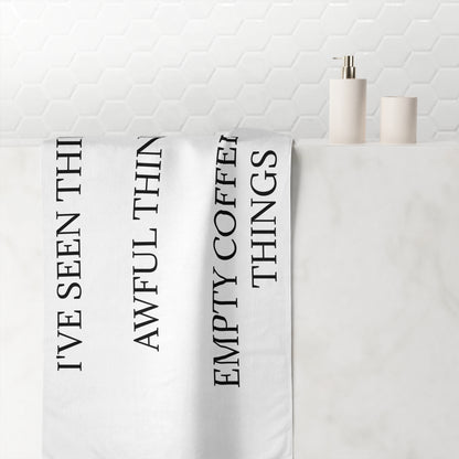 I've Seen Things Mink-Cotton  Beach Towel