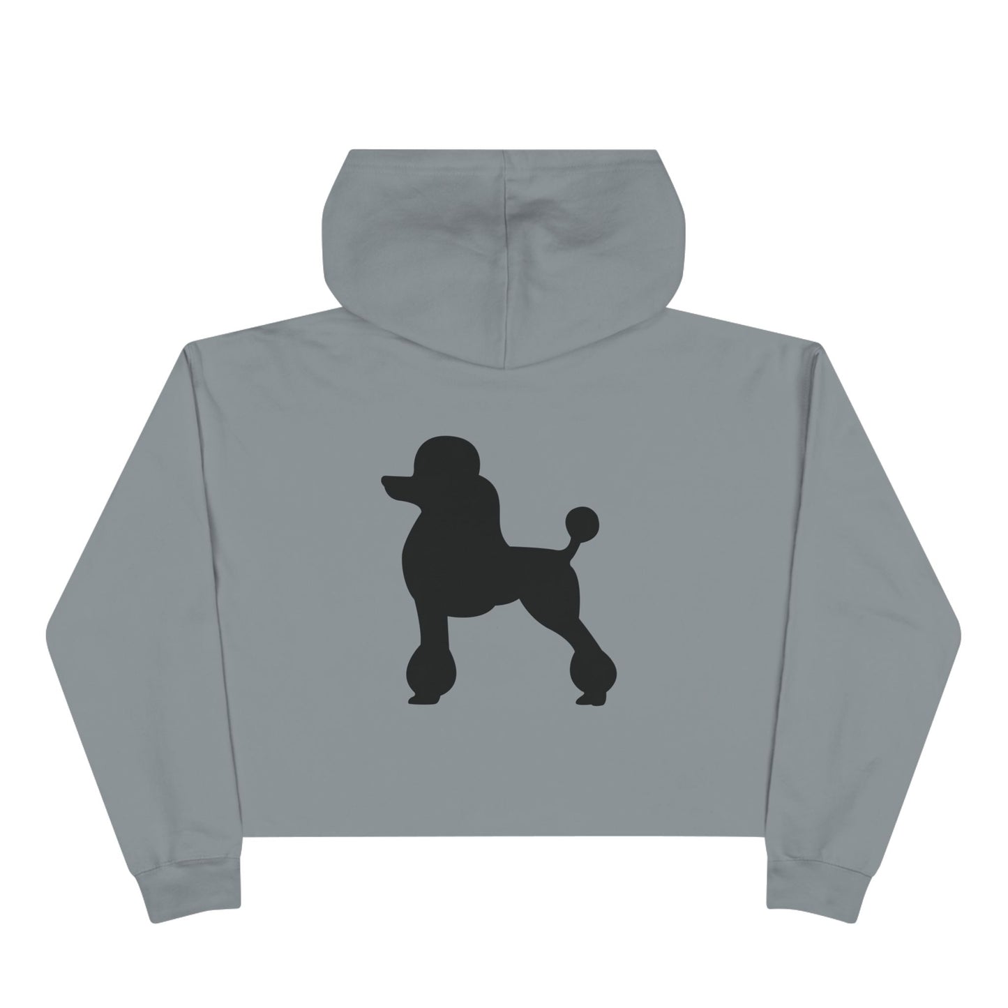 Poodle Silhouette Women's Crop Hoodie