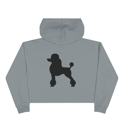Poodle Silhouette Women's Crop Hoodie
