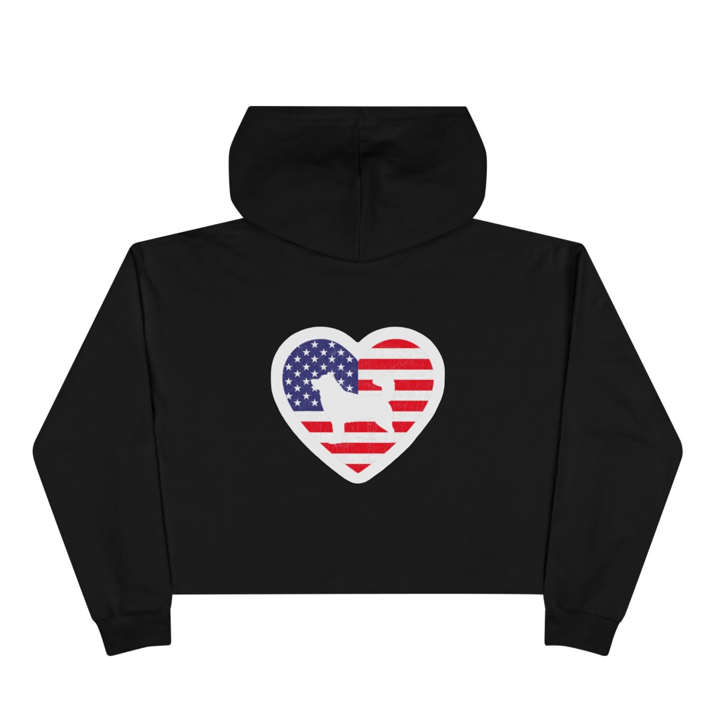 Malamute Flag Women's Crop Hoodie