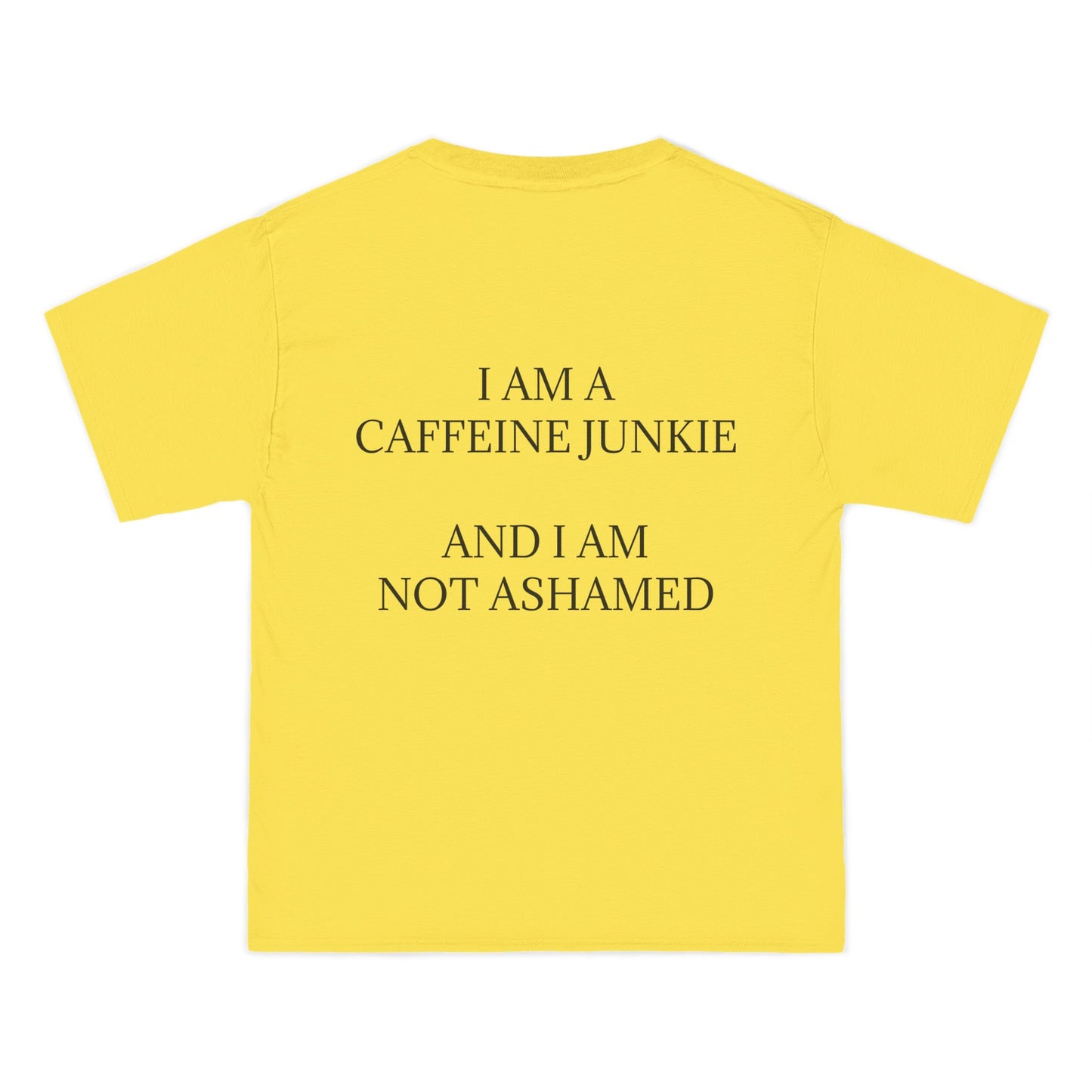 Caffeine Junkie Men's Short-Sleeve Crewneck Tee