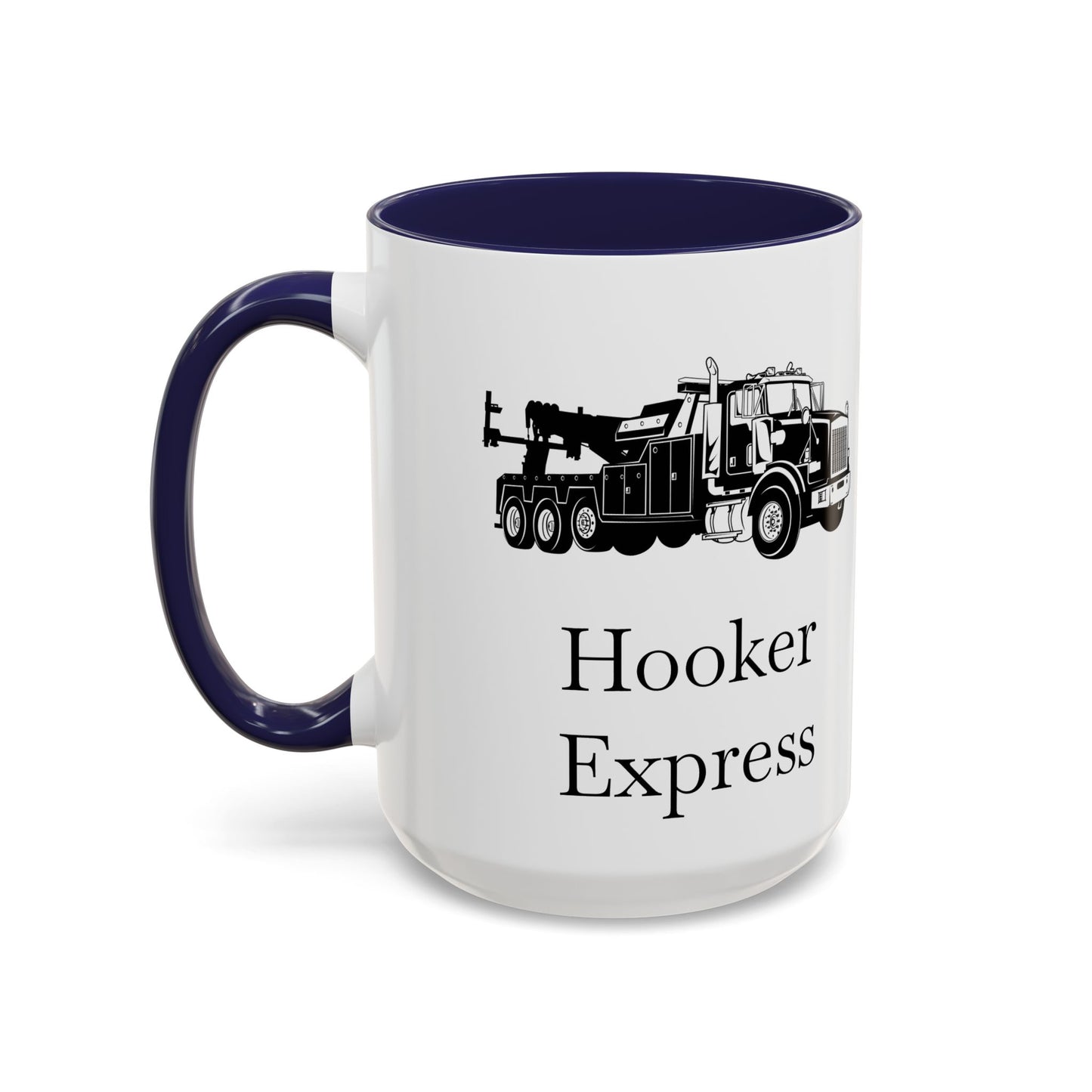 H**ker Express Heavy Tow Truck 2-Tone Coffee Mug