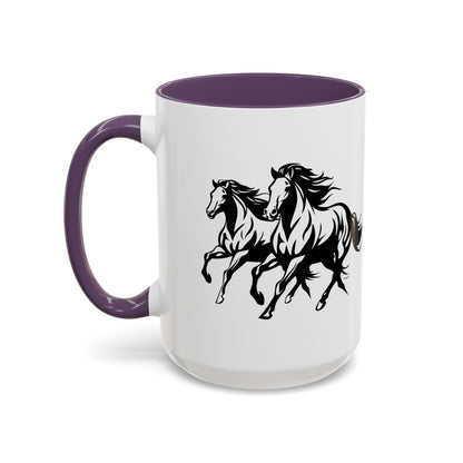 Horsin' Around 2-Tone Coffee Mug