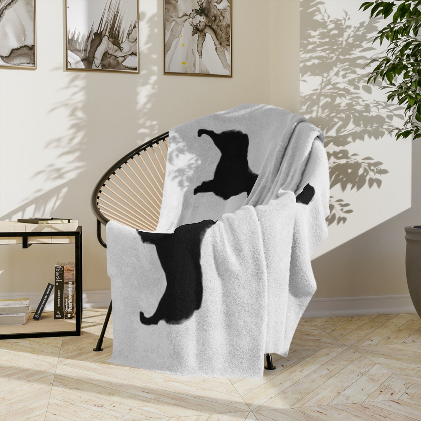 Aussie Silhouette Velveteen Microfiber Blanket