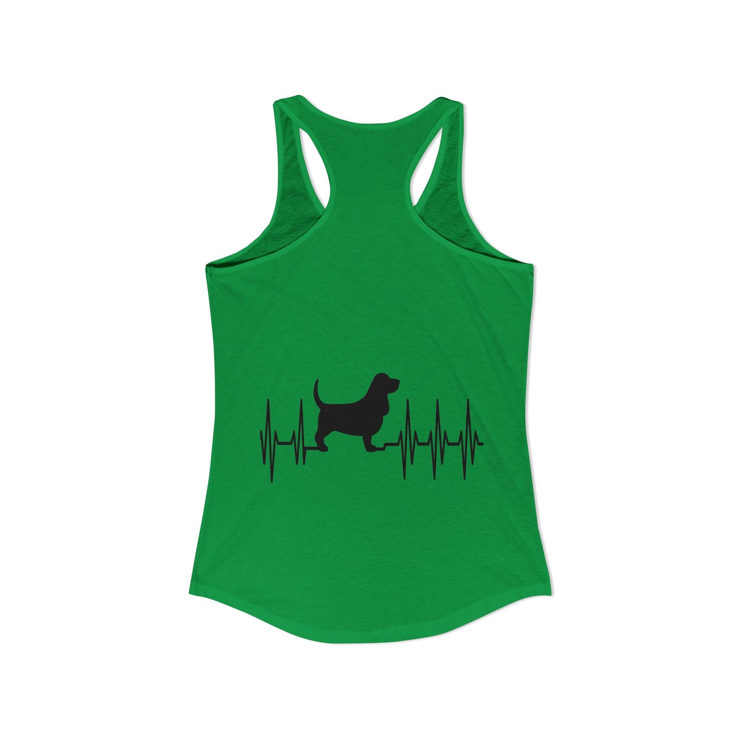 My Heart Beats For Bassets Women's Racerback Tank