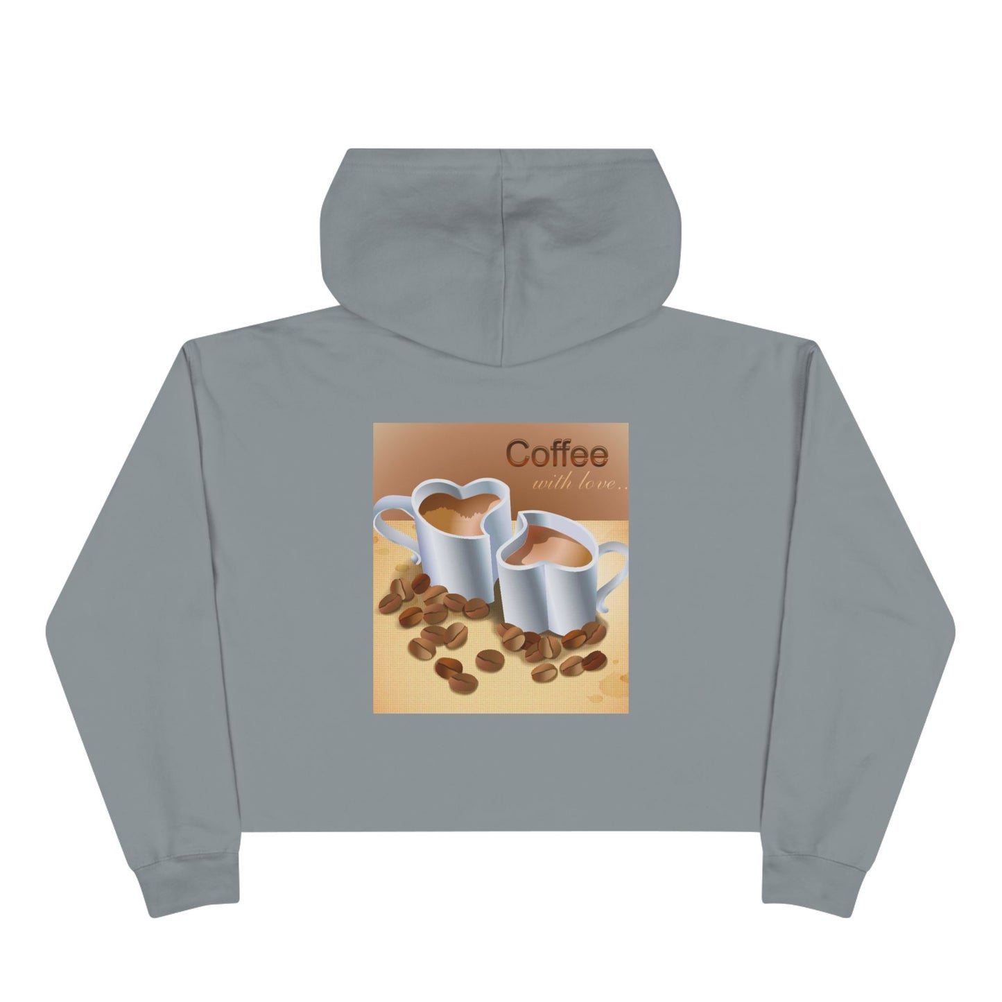 Coffee With Love Women's Crop Hoodie