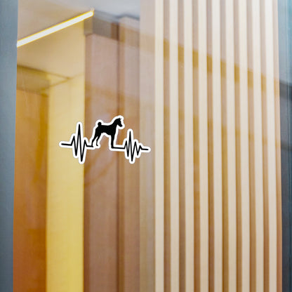 My Heart Beats For Basenjis Vinyl Decal