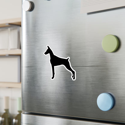 Doberman Silhouette Vinyl Decal