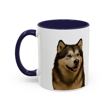 Malamute Head 2-Tone Coffee Mug