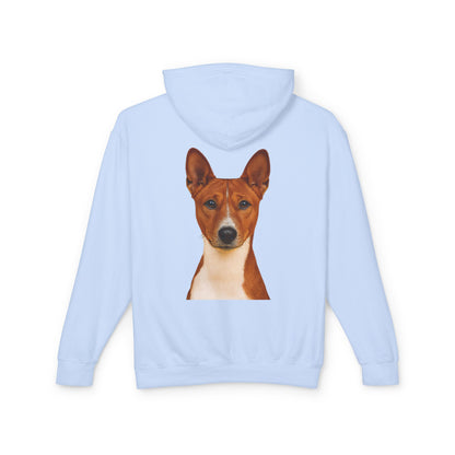 Basenji Head Unisex Lightweight Hoodie