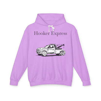 H**ker Express Wheel Lift Tow Truck Unisex Lightweight Hoodie