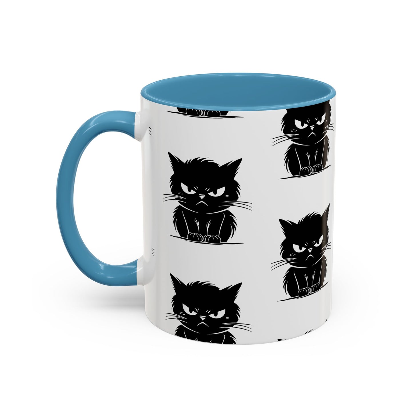 Angry Cat 2-Tone Coffee Mug