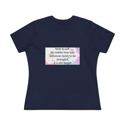 Note To Self Women's Short Sleeve Crewneck Tee