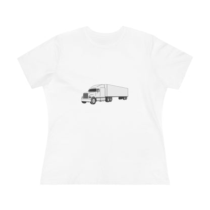 Semi Truck Women's Short Sleeve Crewneck Tee