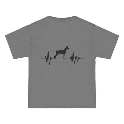 My Heart Beats For Dobermans Men's Short-Sleeve Crewneck Tee