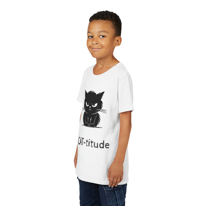 CAT-titude Youth Unisex Short Sleeve Crewneck Tee