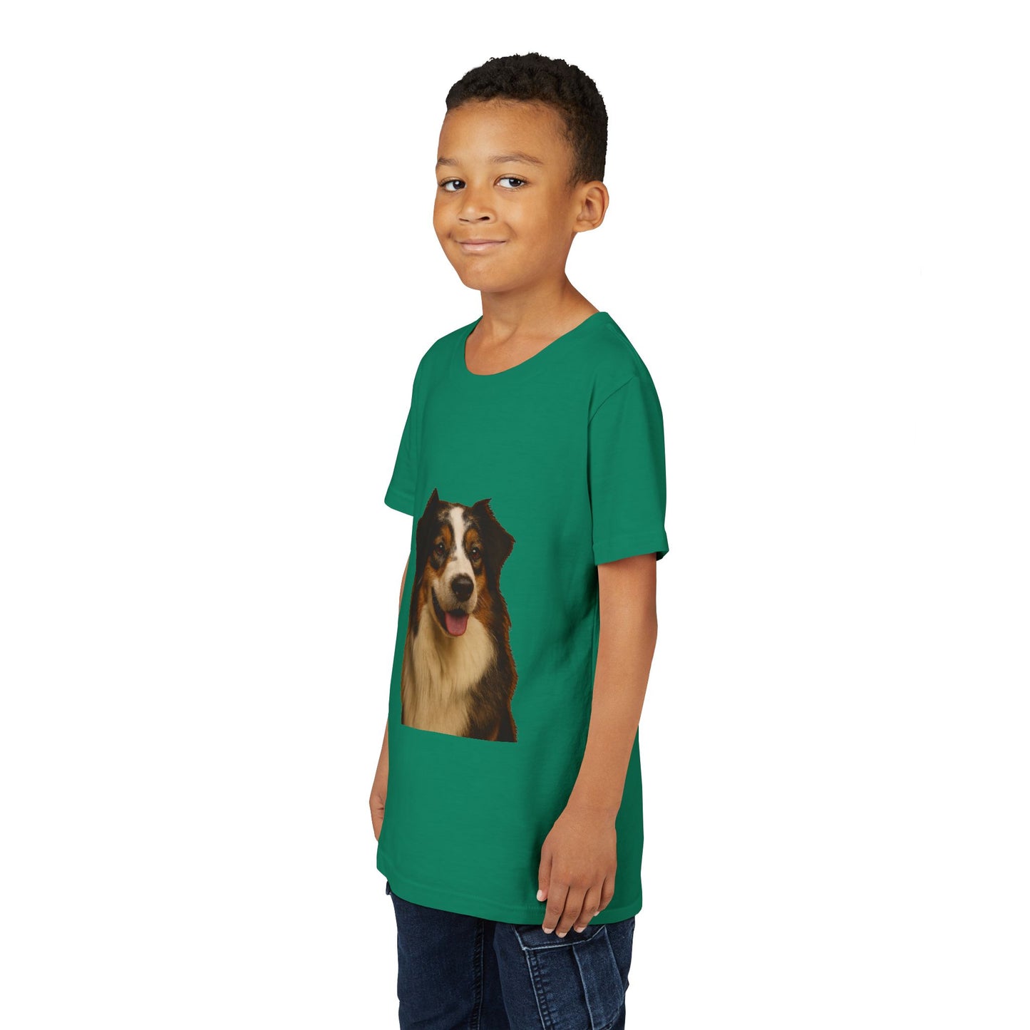 Aussie Head Youth Unisex Short Sleeve Crewneck Tee