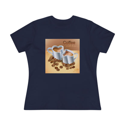 Coffee With Love Women's Short Sleeve Crewneck Tee