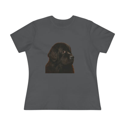 Newfie Head Women's Short Sleeve Crewneck Tee