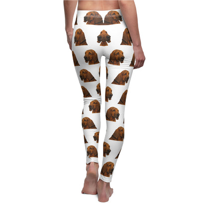Bloodhound Head Women's Ankle Leggings